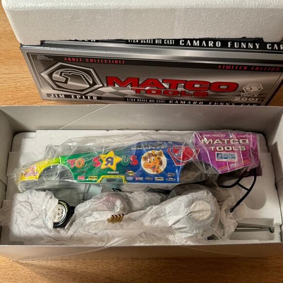 1:24 Racing‎ Jim Epler Toys “R” Us 2001 Chevy Camaro NHRA Funny Car Diecast 1/24 - Picture 3 of 9